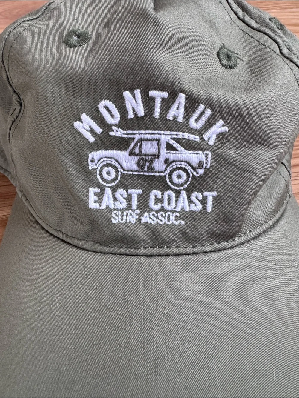Janie and Jack Olive Green 'Montauk East Coast' Kids Baseball Cap